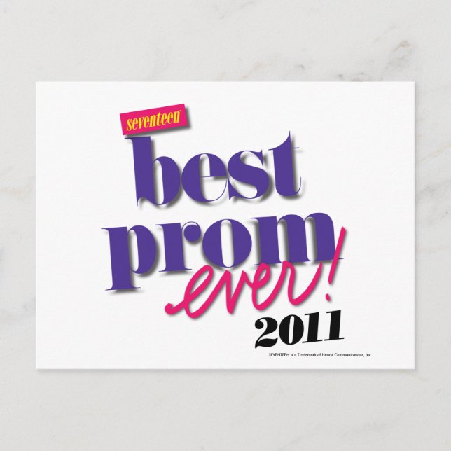 Best Prom Ever - Purple Postcard (Front)