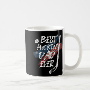 Best Puckin Dad Ever Shirt American Flag For Hocke Coffee Mug