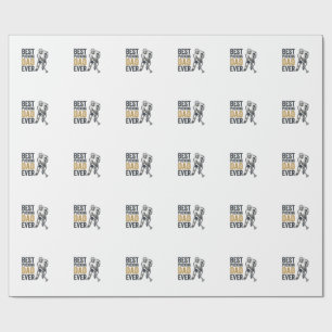 Best Pucking Dad Ever Hockey Dad Shirt Design_1 Wrapping Paper