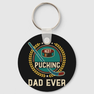 Best Pucking DAD ever Vintage Retro Fathers Day Key Ring