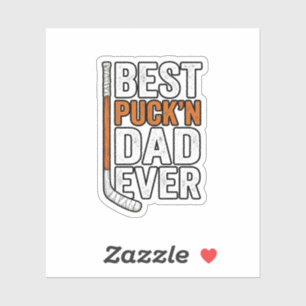 Best Puck'n Dad Ever Hockey Father Vector Design_1