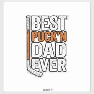 Best Puck'n Dad Ever Hockey Father Vector Design_1