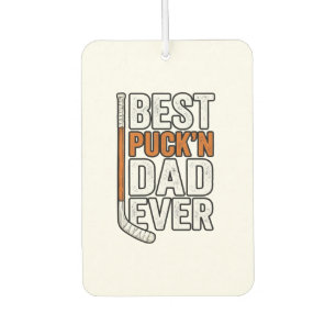Best Puck'n Dad Ever Hockey Father Vector Design_1 Car Air Freshener