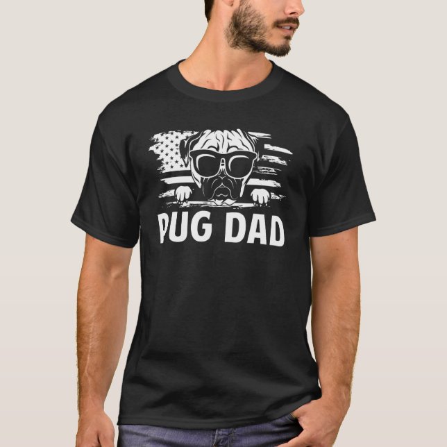 Best Pug Dad Ever For Pug Dog Pet  Men Daddy T-Shirt (Front)