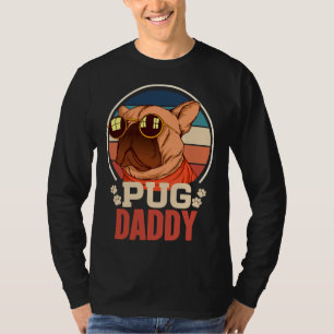 Best Pug Dad Ever Loves Doggies Retro Vintage Cute T-Shirt