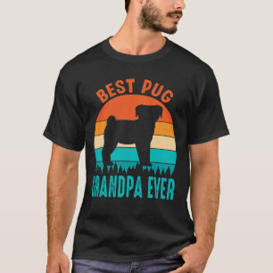 Best Pug GRANDPA EVER Vintage T-Shirt
