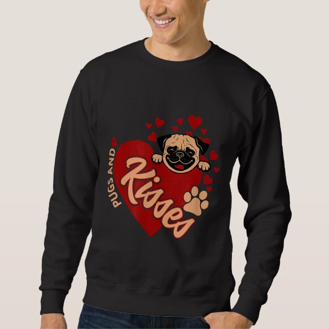 Best Pug Valentines Heart Classic T-Shirt 503 Sweatshirt (Front)