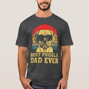 Best Puggle Dad Ever Dog Lovers Retro Vintage for T-Shirt