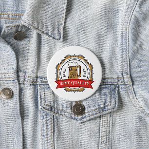 Best Quality Beer  7.5 Cm Round Badge