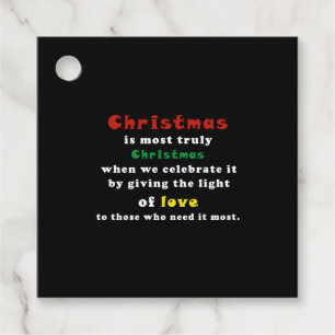 Best Quote Christmas Favour Tags