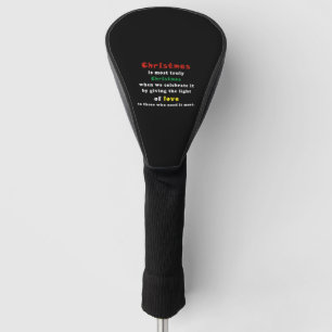 Best Quote Christmas Golf Head Cover