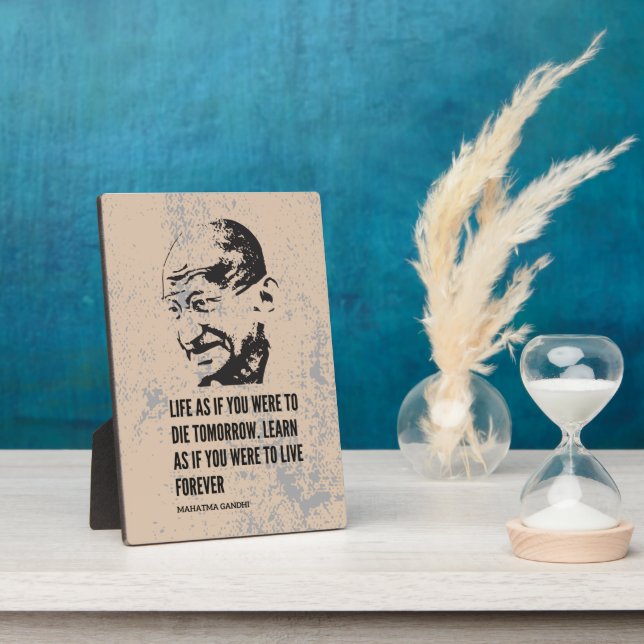 Best Quotes Mahatma Gandhi Plaque (Side)