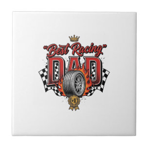 Best Racing Dad Vintage Tire Father’s Day Tile