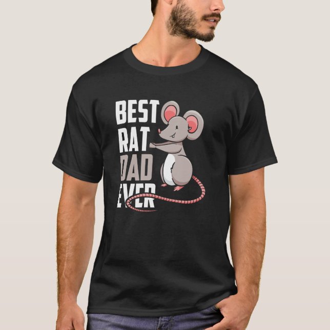 Best Rat Dad Ever Cute Animal Rats Father Daddy Pa T-Shirt (Front)