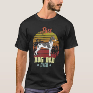 Best Rat Terrier Dad Ever Daddy Dog Lover Owner T-Shirt