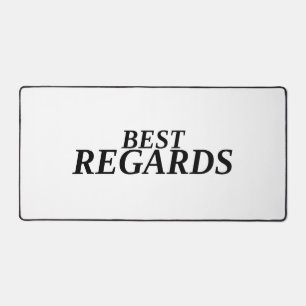 Best Regards Minimalist Large Desk Mat