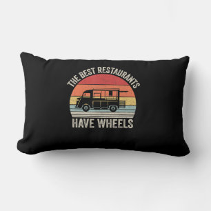 Best restaurants have wheels food taco truck gift lumbar cushion