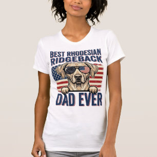 Best Rhodesian Ridgeback Dad Ever Vintage Dog Shir T-Shirt
