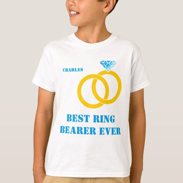 Best Ring Bearer Ever customisable T-Shirt (Front)