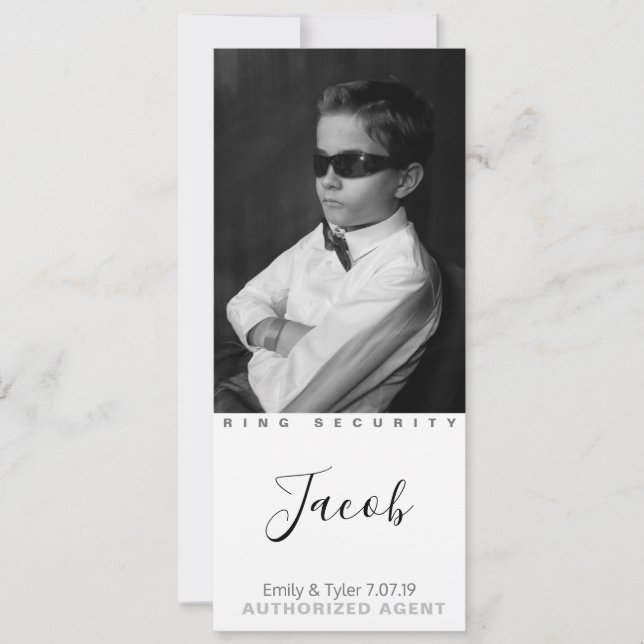 Best Ring Bearer Ever Photo Cards (Front)