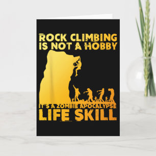 Best Rock Climbing Art For Men Women Rock Climber  Card