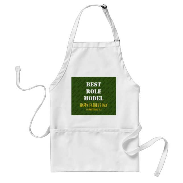 BEST ROLE MODEL Happy Father's Day Personalized Standard Apron (Front)