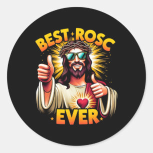 Best Rosc Ever Christian Funny Easter Jesus Doctor Classic Round Sticker