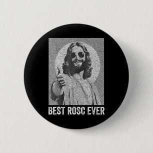 Best ROSC Ever Funny Easter Jesus Nurse Doctor 6 Cm Round Badge