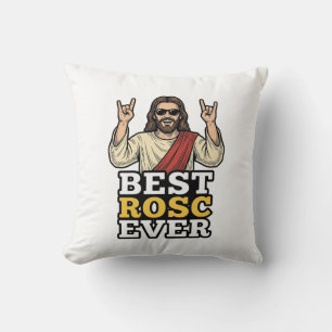 Best Rosc Ever Vintage Rock Hand Religious Shirt_1 Cushion