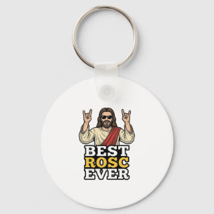 Best Rosc Ever Vintage Rock Hand Religious Shirt_1 Key Ring
