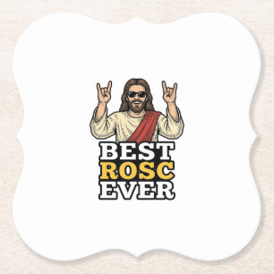 Best Rosc Ever Vintage Rock Hand Religious Shirt_1 Paper Coaster