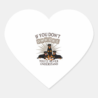 Best Rottweiler Art For Men Women Kids Rottie Rott Heart Sticker