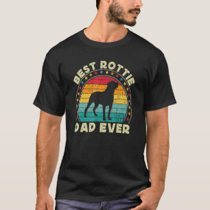 Best Rottweiler Dad For Men Vintage Rott Rottie Da T-Shirt