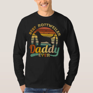 Best Rottweiler Daddy Ever Retro Vintage T-Shirt