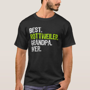 Best Rottweiler Grandpa Ever Dog T-Shirt