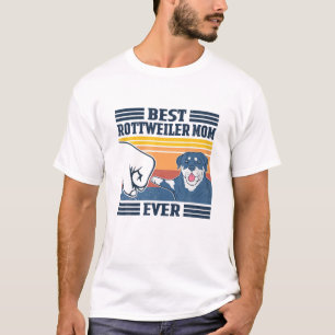 Best Rottweiler Mom Ever Vintage Mother Day Christ T-Shirt