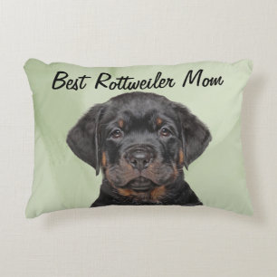 Best Rottweiler Mum Accent Pillow