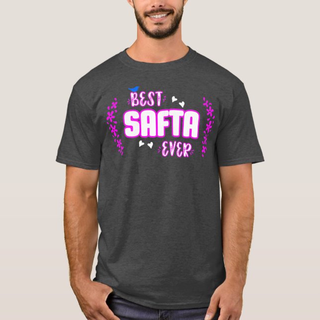 Best Safta Ever  Hebrew Grandma T-Shirt (Front)