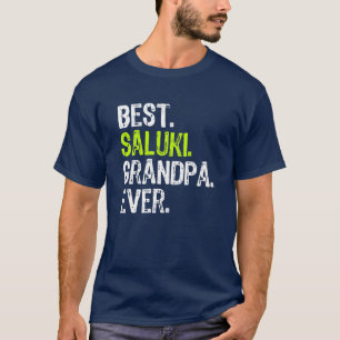 Best Saluki Grandpa Ever Dog Lover T-Shirt