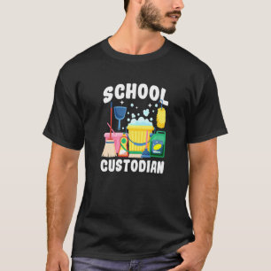 Best School Custodian School Janitor T-Shirt