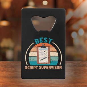 Best Script Supervisor Retro - Film Crew Gift