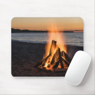 Best sea view and Beach wood fire Mouse Pad