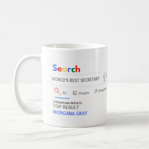 BEST SECRETARY Novelty GAG Search TOP Result Coffee Mug