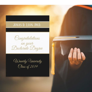 Best Seller! Doctorate graduation card (Ph.D.)
