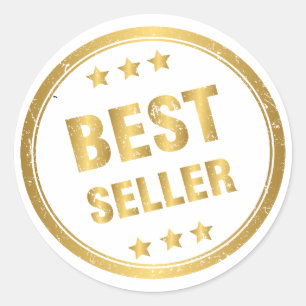 Best Seller Gold Classic Round Sticker