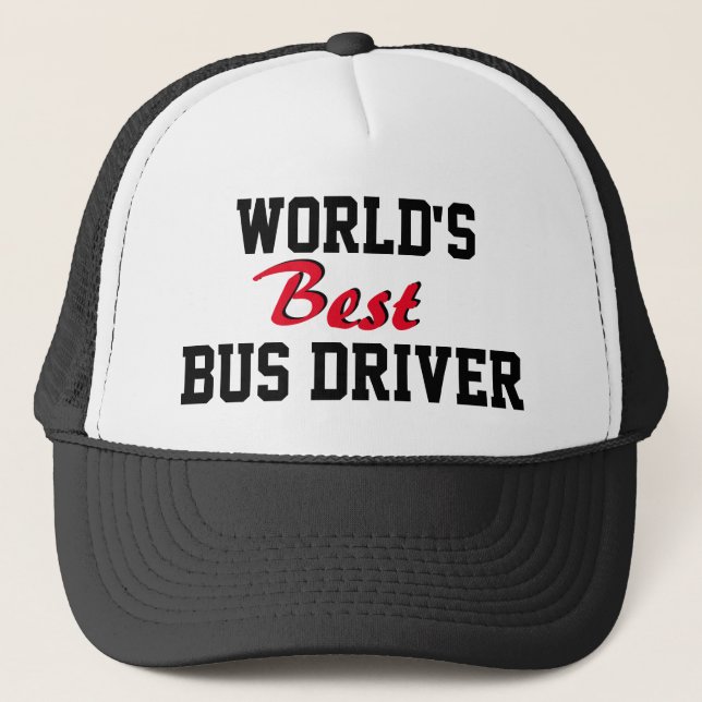 Best seller! World's best bus driver cap (Front)