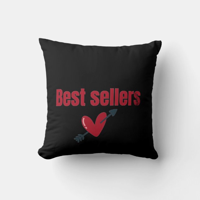 Best Sellers Valentine Heart Arrow T-Shirt Cushion (Front)