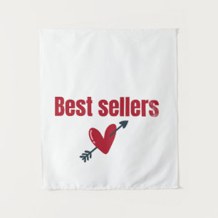 Best Sellers Valentine Heart Arrow T-Shirt Tapestry