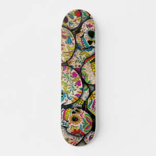 Best Selling Sugar Skull Pattern Skateboard