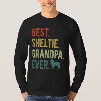 Best Sheltie Grandpa Ever Dog Father s Day T-Shirt